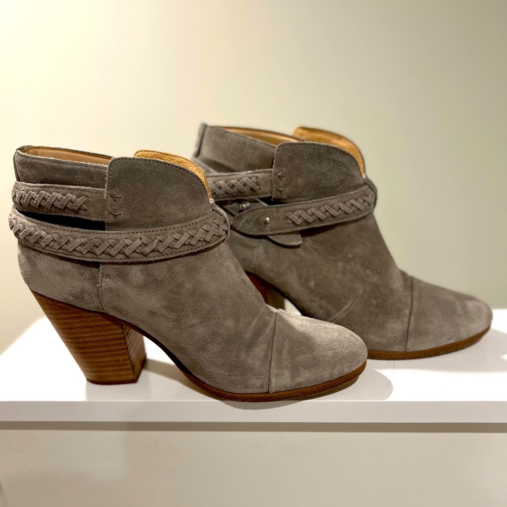 Rag & Bone Grey Harrow Braided Boots - Picture 2 of 5